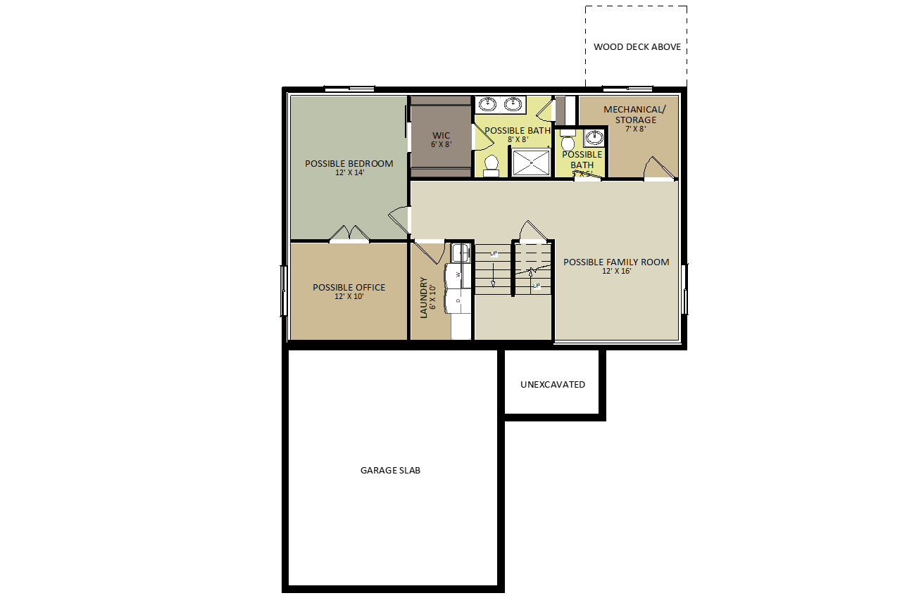 CarbondaleLower Level Floor Plan